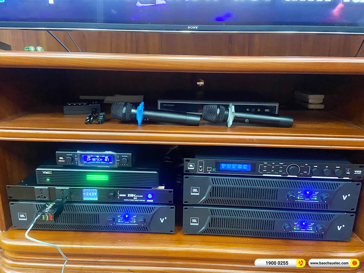Lắp đặt d&agrave;n karaoke JBL cho anh Tuấn ở Quảng Ninh