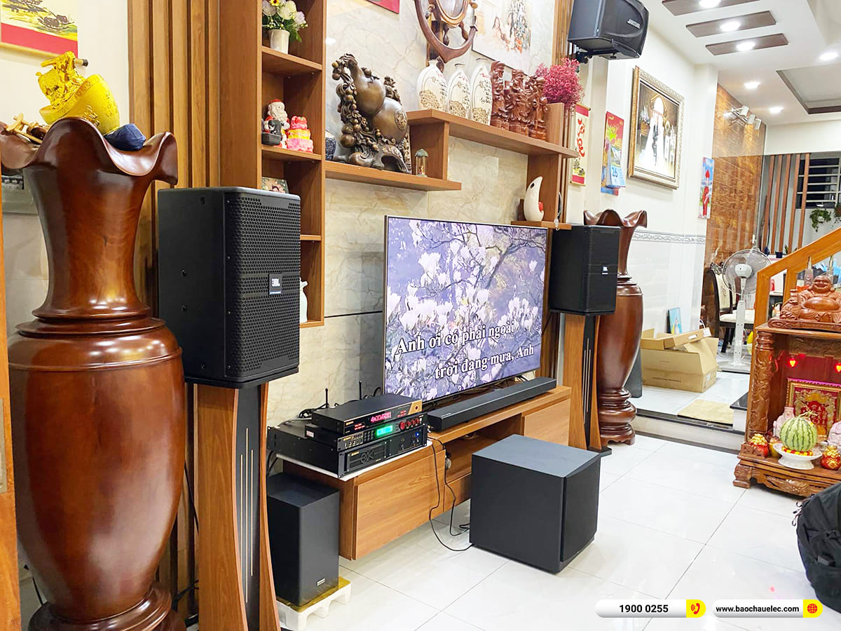 Lắp đặt d&agrave;n karaoke JBL hơn 58tr cho chị Cẩm ở TPHCM