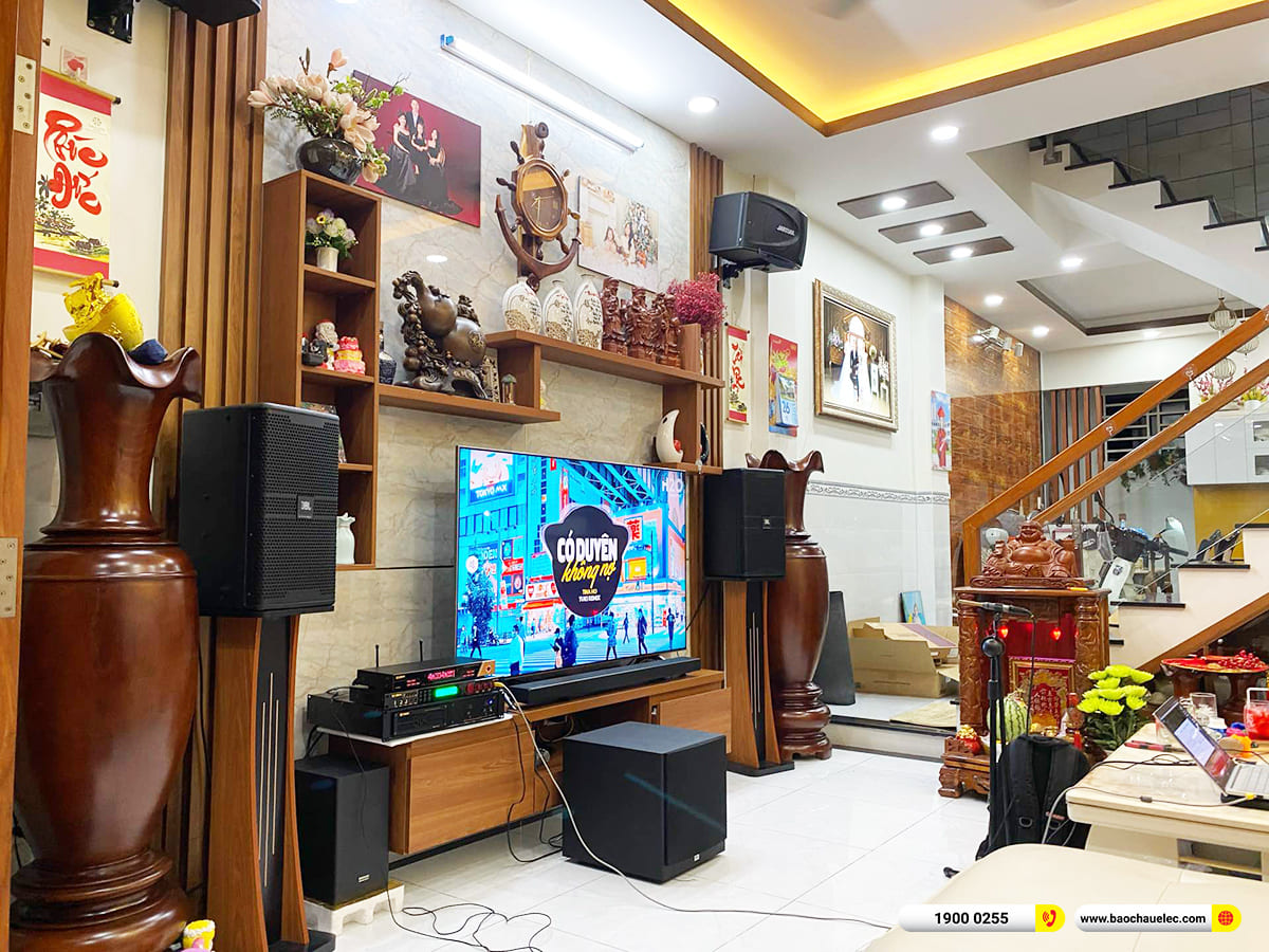 Lắp đặt d&agrave;n karaoke JBL hơn 58tr cho chị Cẩm ở TPHCM
