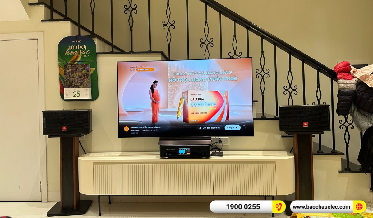 Lắp đặt d&agrave;n karaoke JBL hơn 17tr cho chị H&agrave; tại H&agrave; Nội