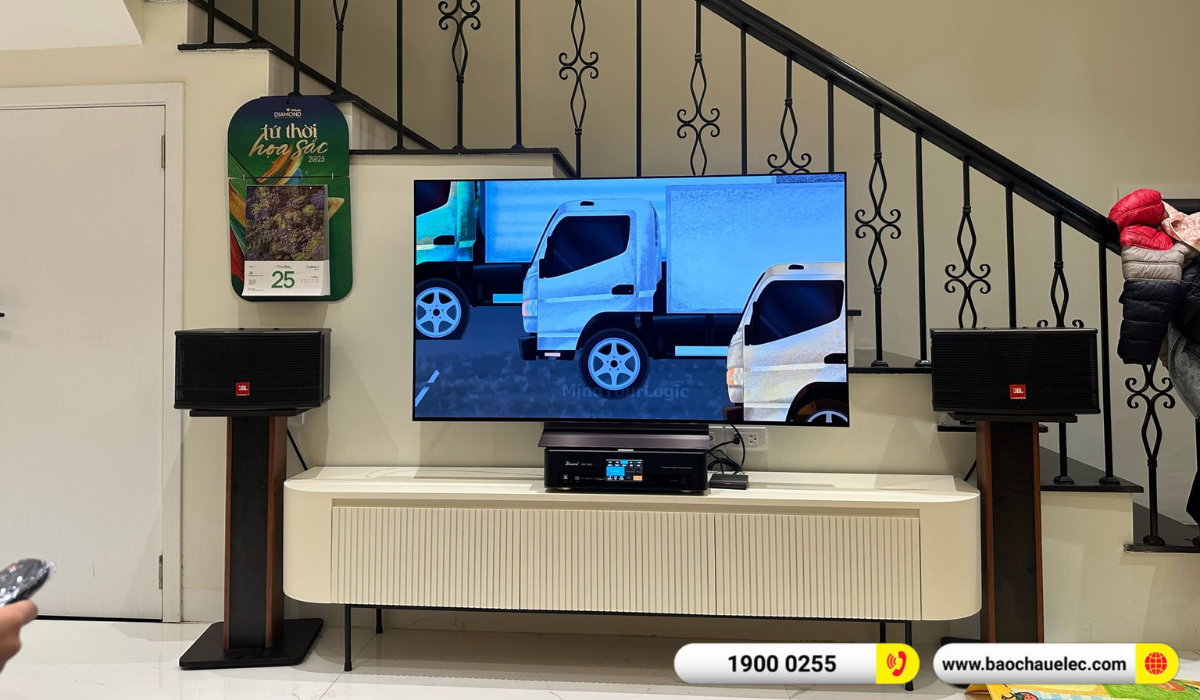 Lắp đặt d&agrave;n karaoke JBL hơn 17tr cho chị H&agrave; tại H&agrave; Nội