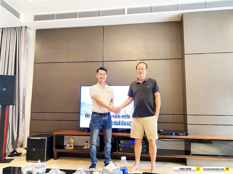 Lắp đặt d&agrave;n karaoke JBL hơn 75tr cho chị Hằng ở B&igrave;nh Dương