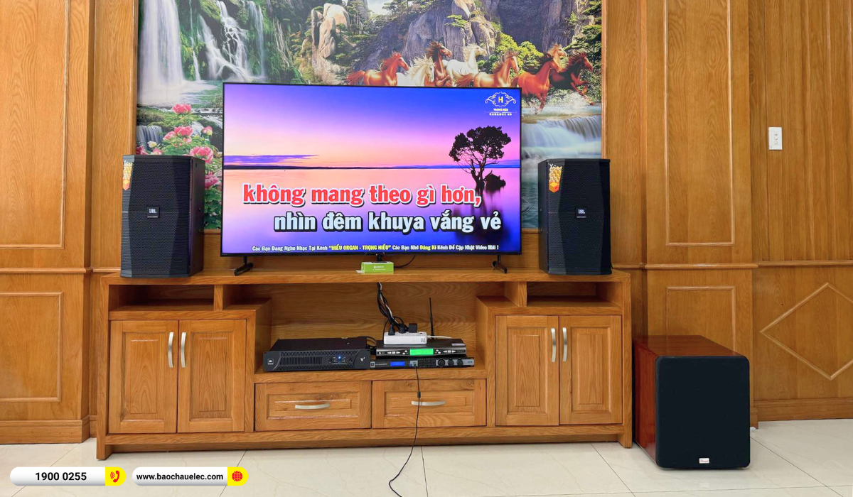 Lắp đặt d&agrave;n karaoke JBL gần 60tr cho chị Hồng tại TP HCM