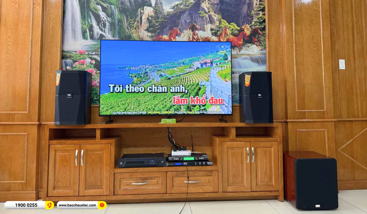 Lắp đặt d&agrave;n karaoke JBL gần 60tr cho chị Hồng tại TP HCM