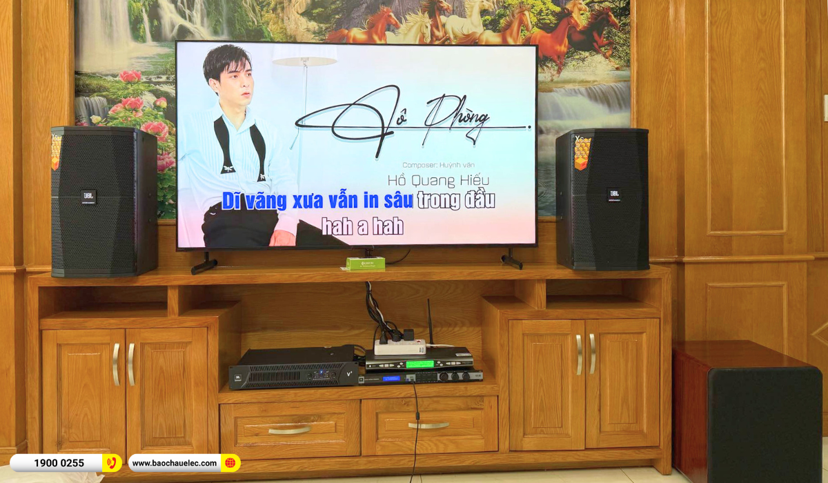 Lắp đặt d&agrave;n karaoke JBL gần 60tr cho chị Hồng tại TP HCM