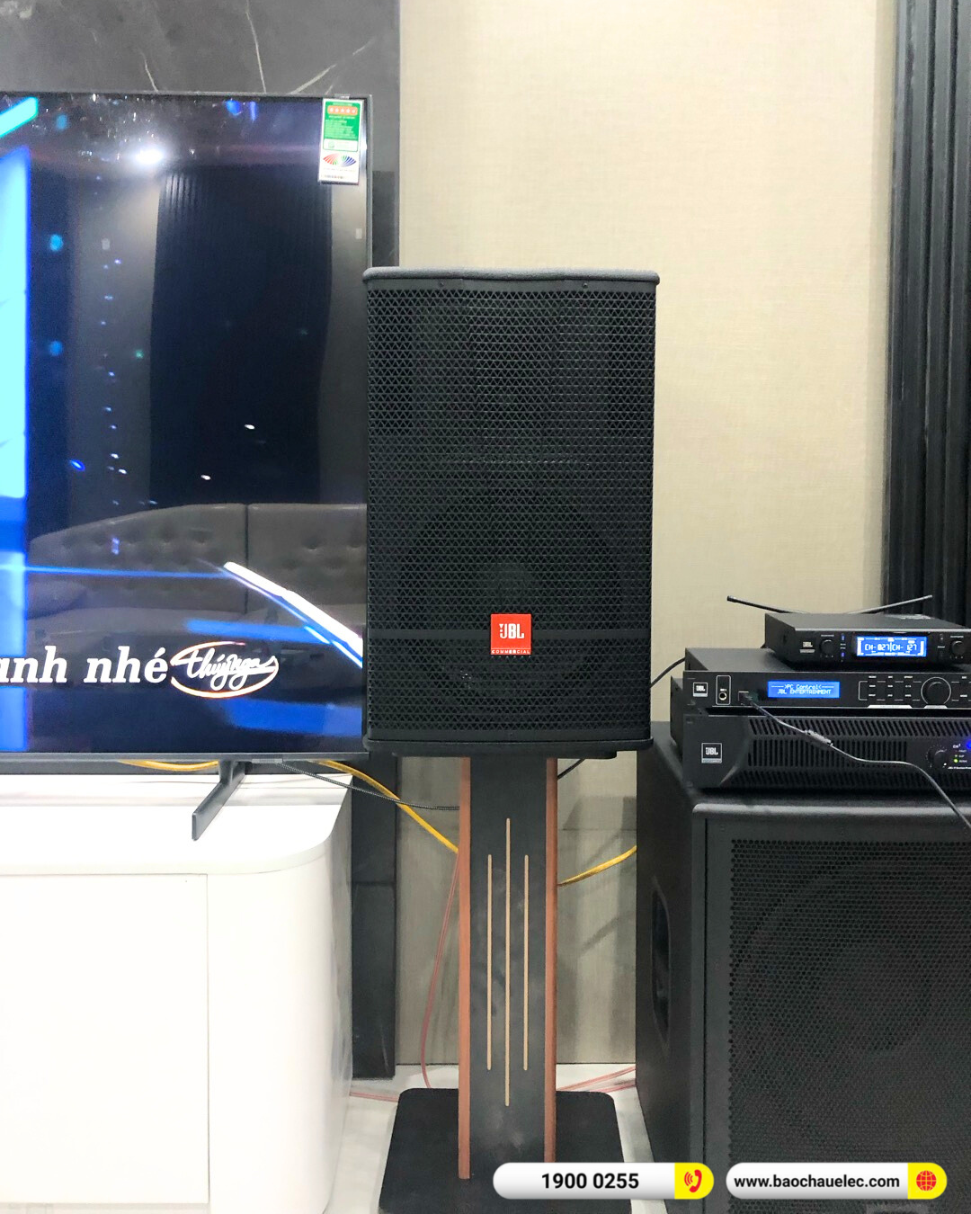 Lắp đặt d&agrave;n karaoke JBL hơn 83tr cho chị Lan Anh tại H&agrave; Nội
