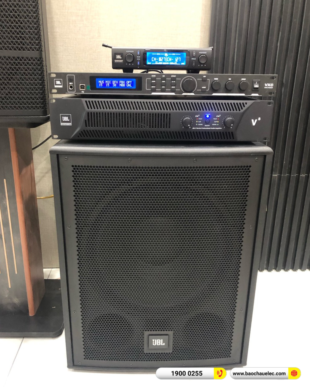 Lắp đặt d&agrave;n karaoke JBL hơn 83tr cho chị Lan Anh tại H&agrave; Nội