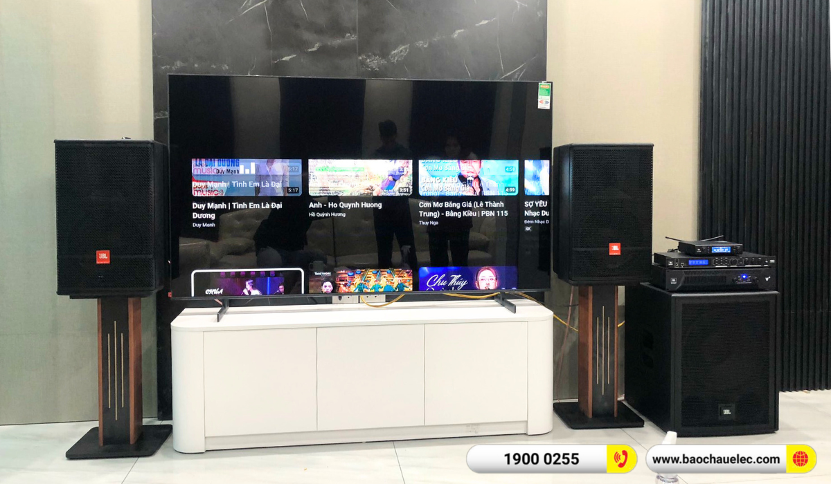 Lắp đặt d&agrave;n karaoke JBL hơn 83tr cho chị Lan Anh tại H&agrave; Nội