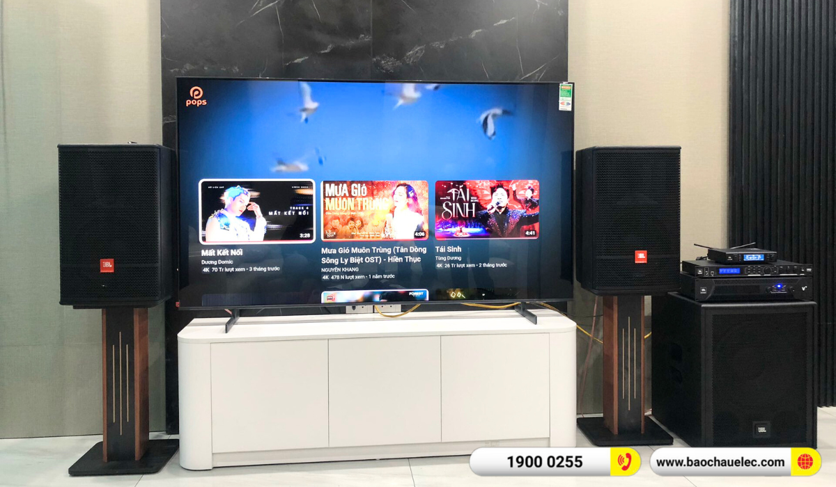 Lắp đặt d&agrave;n karaoke JBL hơn 83tr cho chị Lan Anh tại H&agrave; Nội