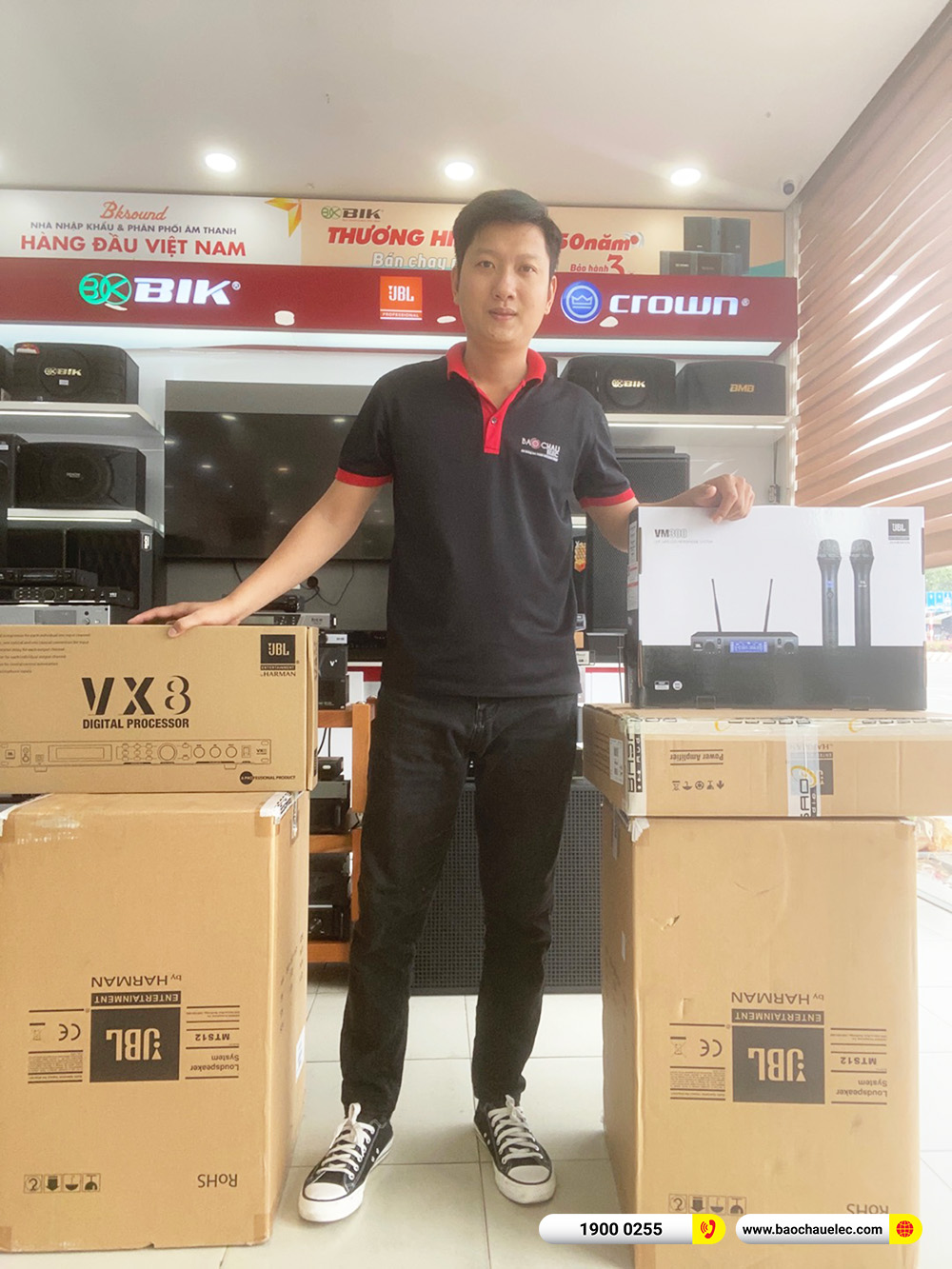Lắp đặt d&agrave;n karaoke JBL gần 59tr cho chị Linh ở B&igrave;nh Phước