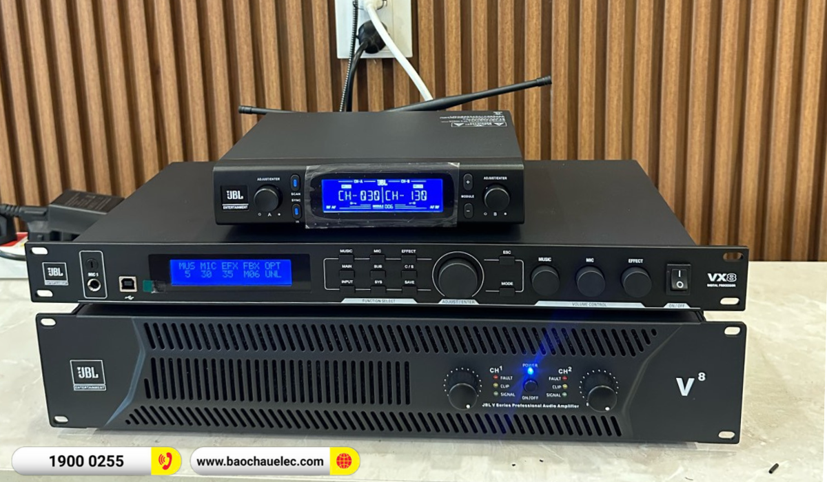 Lắp đặt d&agrave;n karaoke JBL hơn 84tr cho chị Linh tại H&agrave; Nội