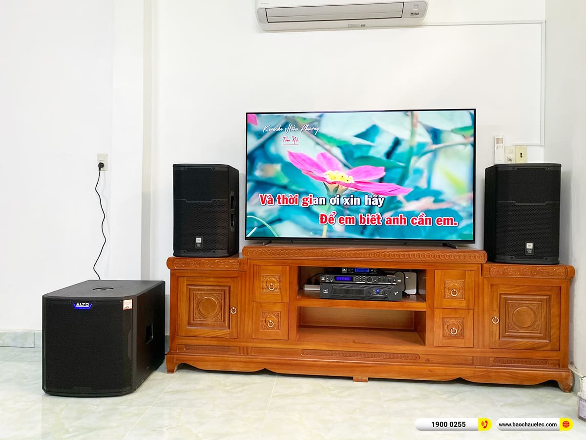 Lắp đặt d&agrave;n karaoke JBL gần 86tr cho chị Ngọc ở TPHCM