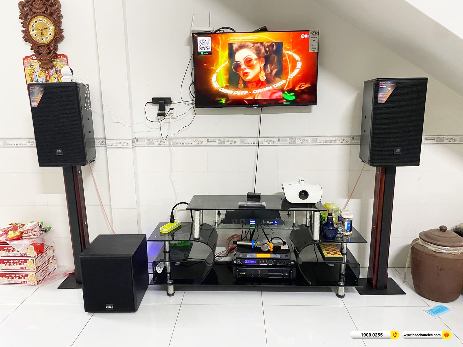 Lắp đặt dàn karaoke JBL gần 62tr cho chị Oanh ở Bình Dương