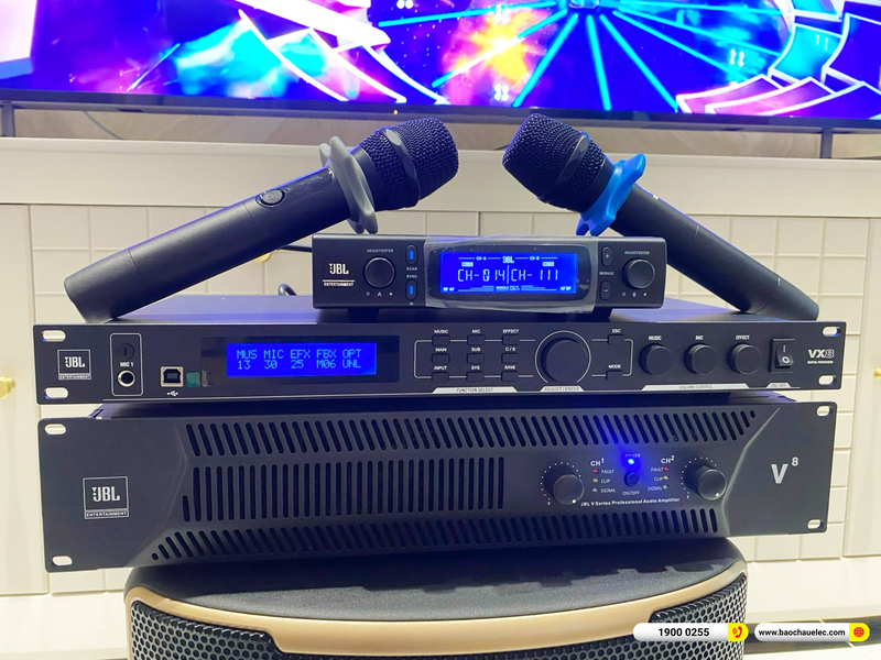 Lắp đặt d&agrave;n karaoke JBL gần 82tr cho chị Quỳnh ở Thanh H&oacute;a