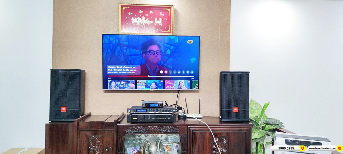 Lắp đặt d&agrave;n karaoke JBL gần 60tr cho chị Trinh ở TPHCM