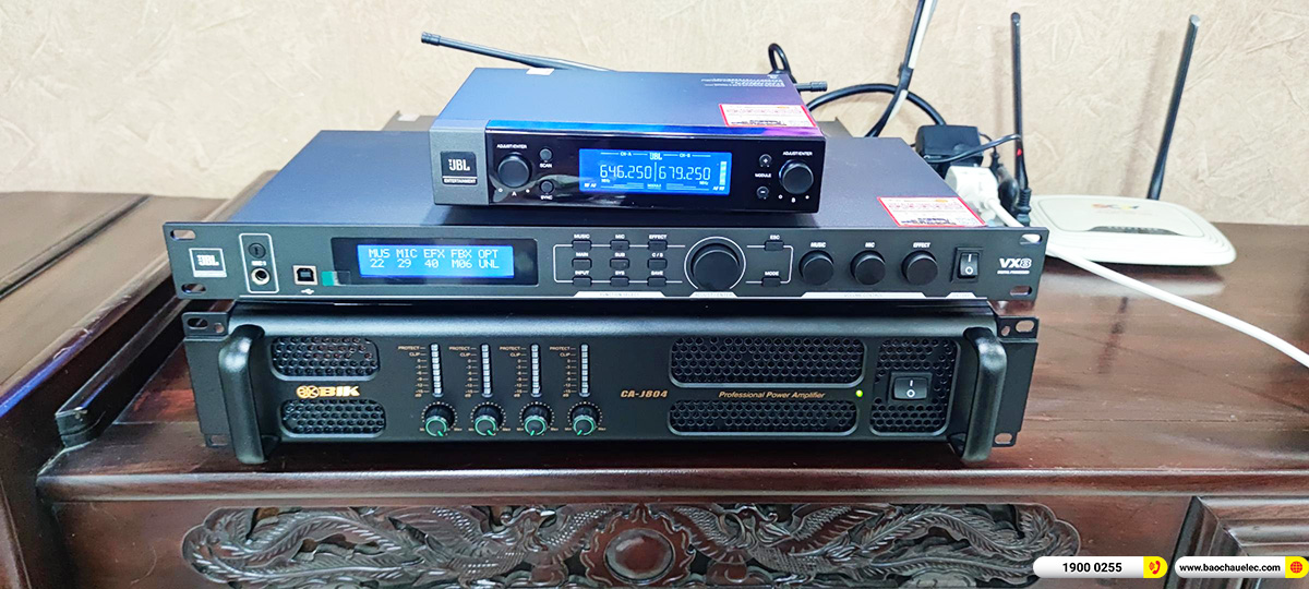 Lắp đặt d&agrave;n karaoke JBL gần 60tr cho chị Trinh ở TPHCM