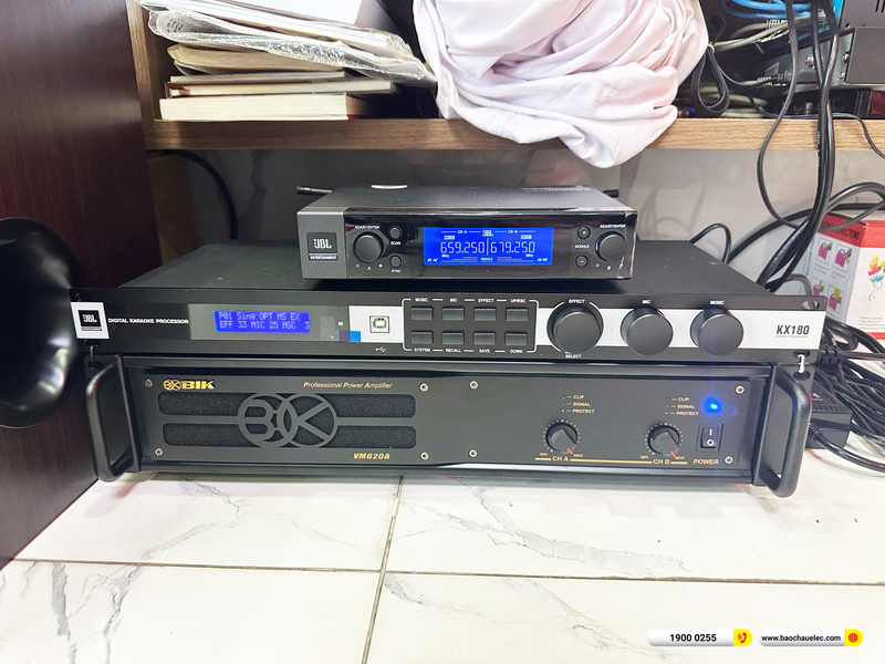 Lắp đặt d&agrave;n karaoke JBL hơn 45tr cho chị Tường Anh ở TPHCM