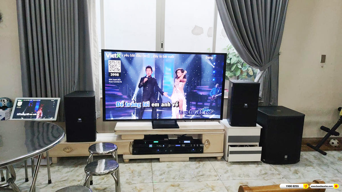 Lắp đặt d&agrave;n karaoke JBL gần 141tr cho ch&uacute; Gi&agrave;u ở TPHCM