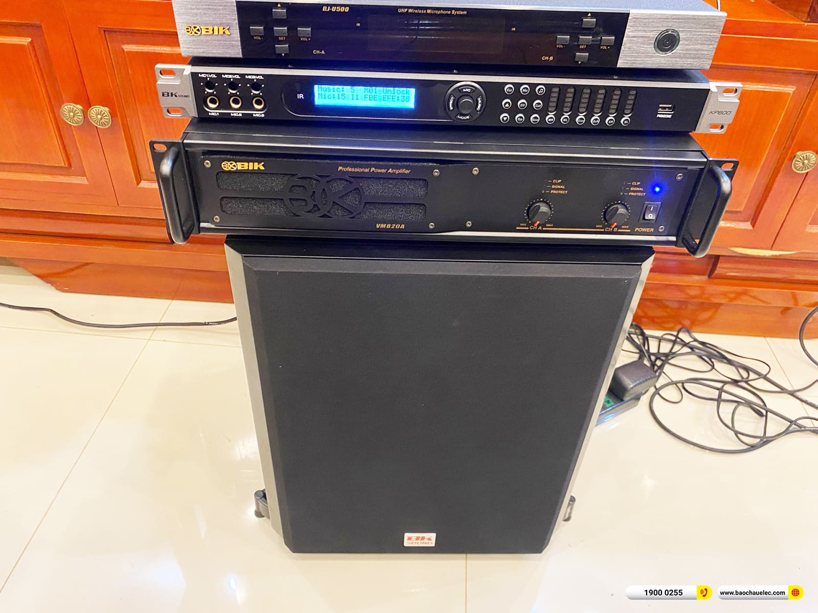 Lắp đặt d&agrave;n karaoke JBL hơn 36tr cho ch&uacute; Qu&acirc;n ở Thanh H&oacute;a