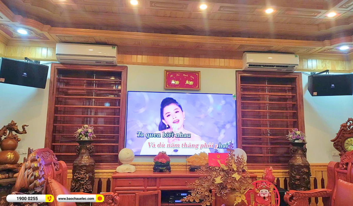 Lắp đặt d&agrave;n karaoke JBL gần 93tr cho c&ocirc; Nhung tại Bắc Ninh