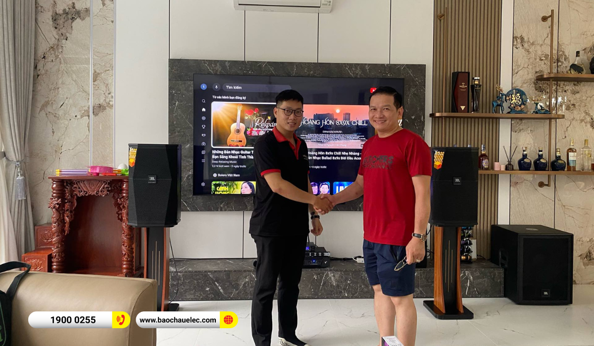 Lắp đặt d&agrave;n karaoke JBL gần 88tr cho anh Ch&acirc;u tại TPHCM