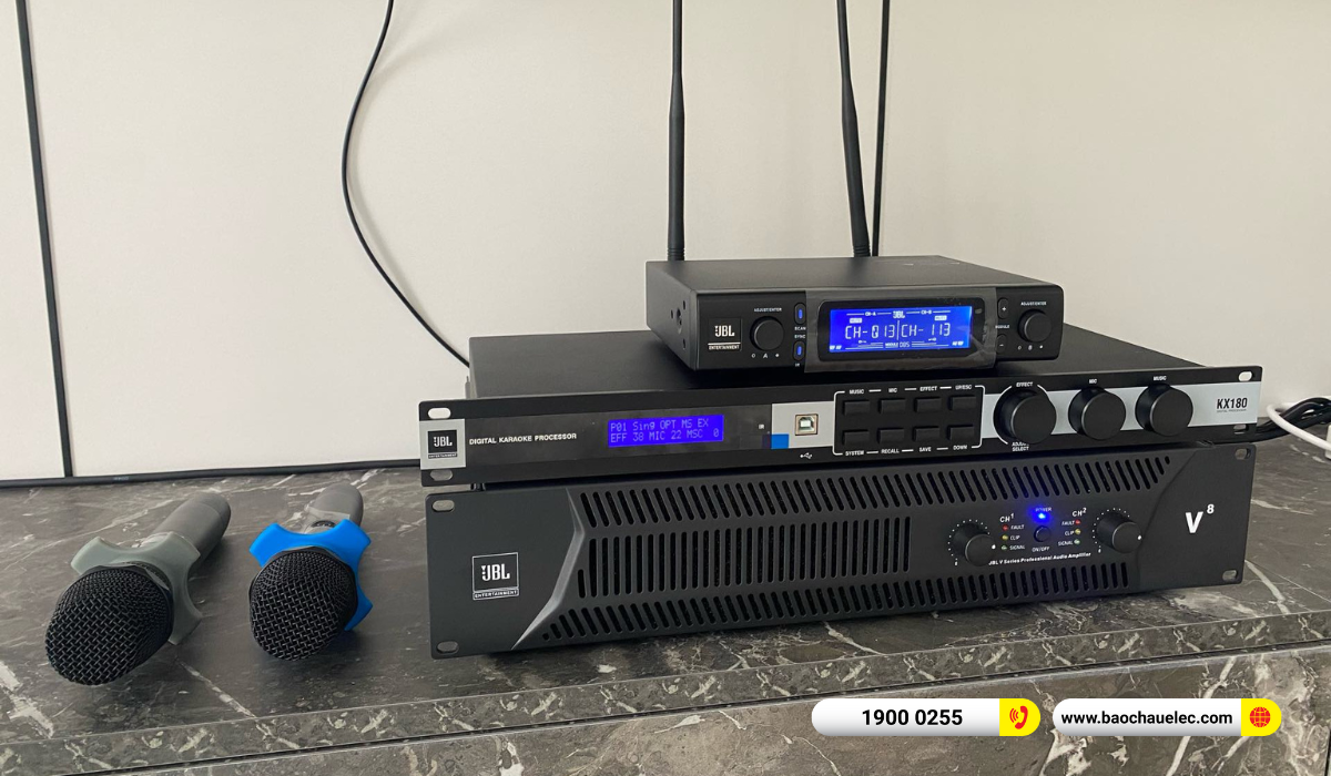 Lắp đặt d&agrave;n karaoke JBL gần 88tr cho anh Ch&acirc;u tại TPHCM