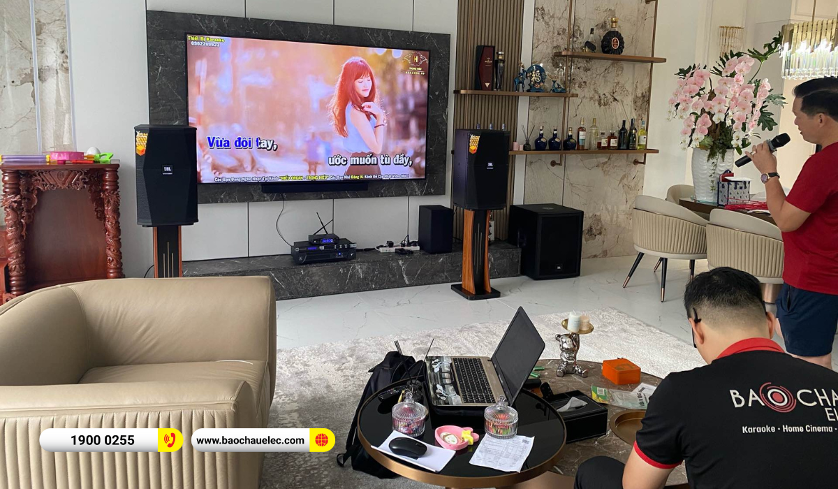 Lắp đặt d&agrave;n karaoke JBL gần 88tr cho anh Ch&acirc;u tại TPHCM
