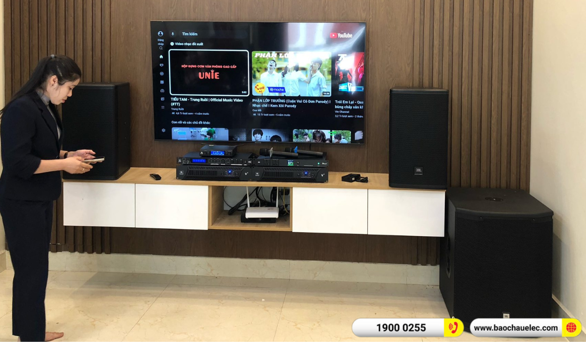 Lắp đặt d&agrave;n karaoke JBL hơn 110tr cho chị Hường tại Hải Dương