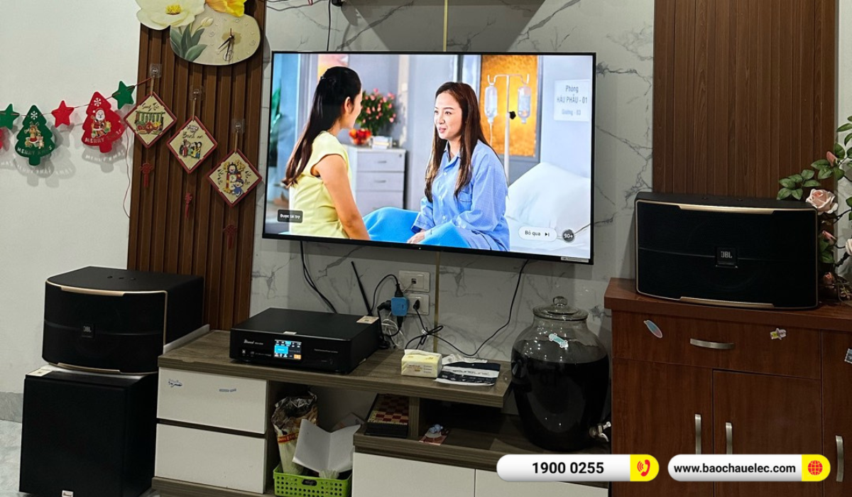 Lắp đặt d&agrave;n karaoke JBL hơn 25tr cho anh Việt tại H&agrave; Nội