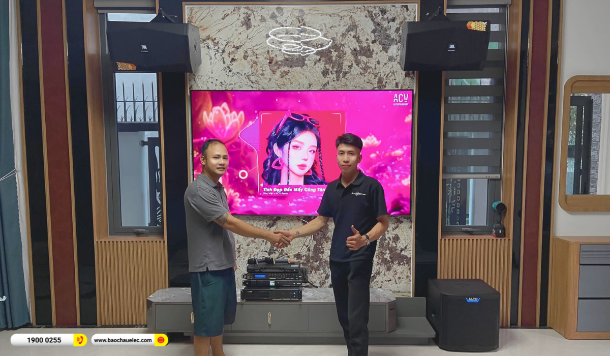 Lắp đặt d&agrave;n karaoke JBL hơn 75tr cho anh Tuấn tại B&igrave;nh Dương