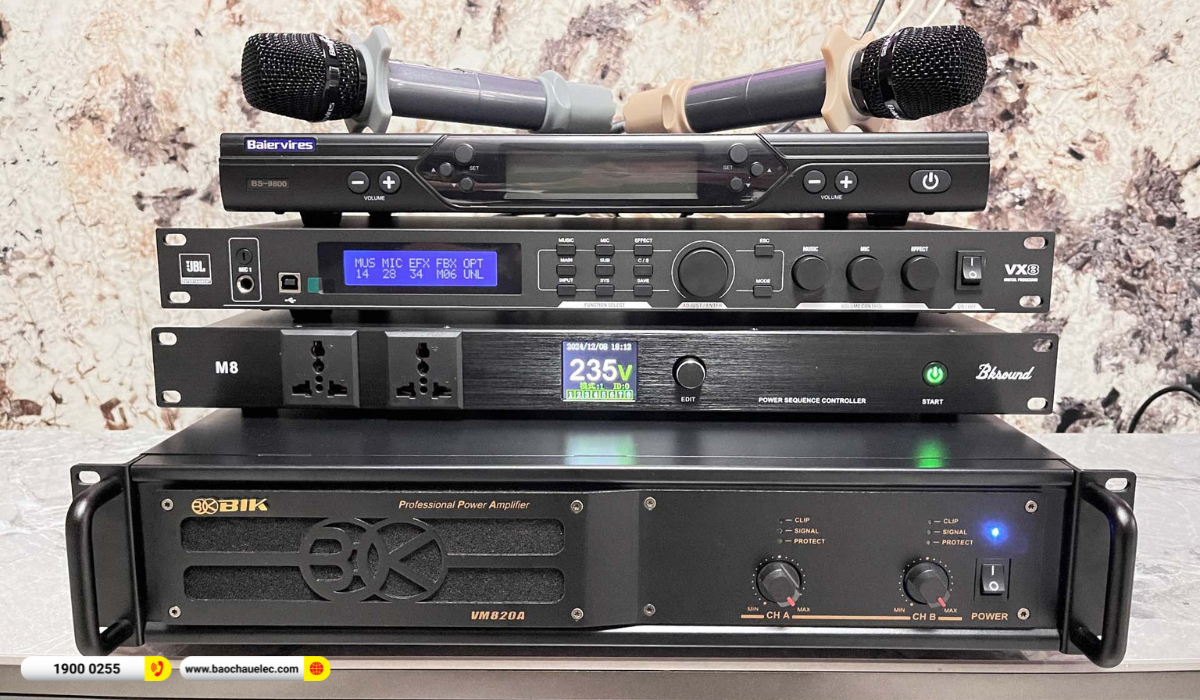 Lắp đặt d&agrave;n karaoke JBL hơn 75tr cho anh Tuấn tại B&igrave;nh Dương