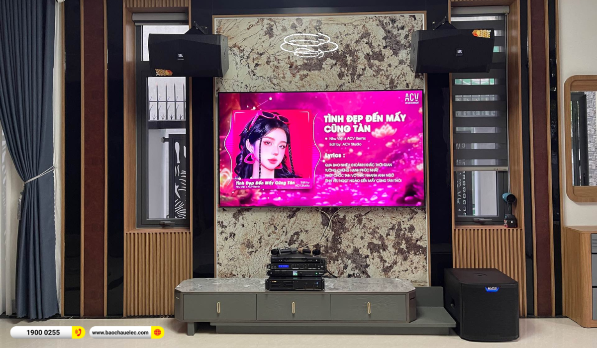 Lắp đặt d&agrave;n karaoke JBL hơn 75tr cho anh Tuấn tại B&igrave;nh Dương