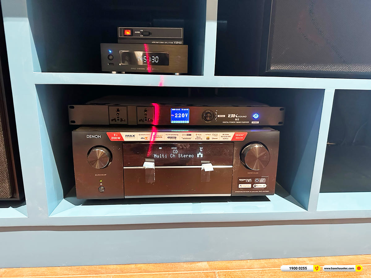 Lắp đặt dàn karaoke, nghe nhạc, xem phim gần 270tr cho anh Thiện ở Bình Định