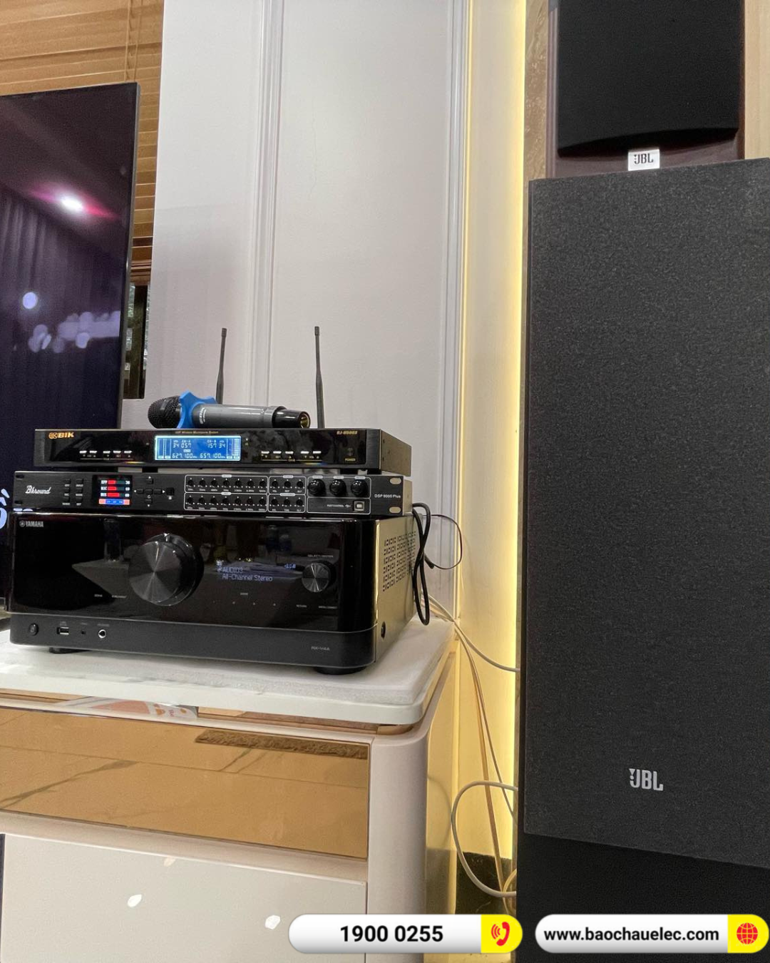 Lắp đặt d&agrave;n karaoke, nghe nhạc JBL hơn 71tr cho anh Kha tại Vĩnh Long