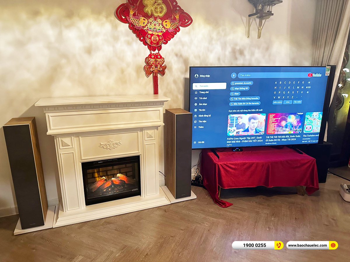 Lắp đặt d&agrave;n karaoke, nghe nhạc Yamaha, B&W hơn 110tr cho chị V&acirc;n ở TPHCM 