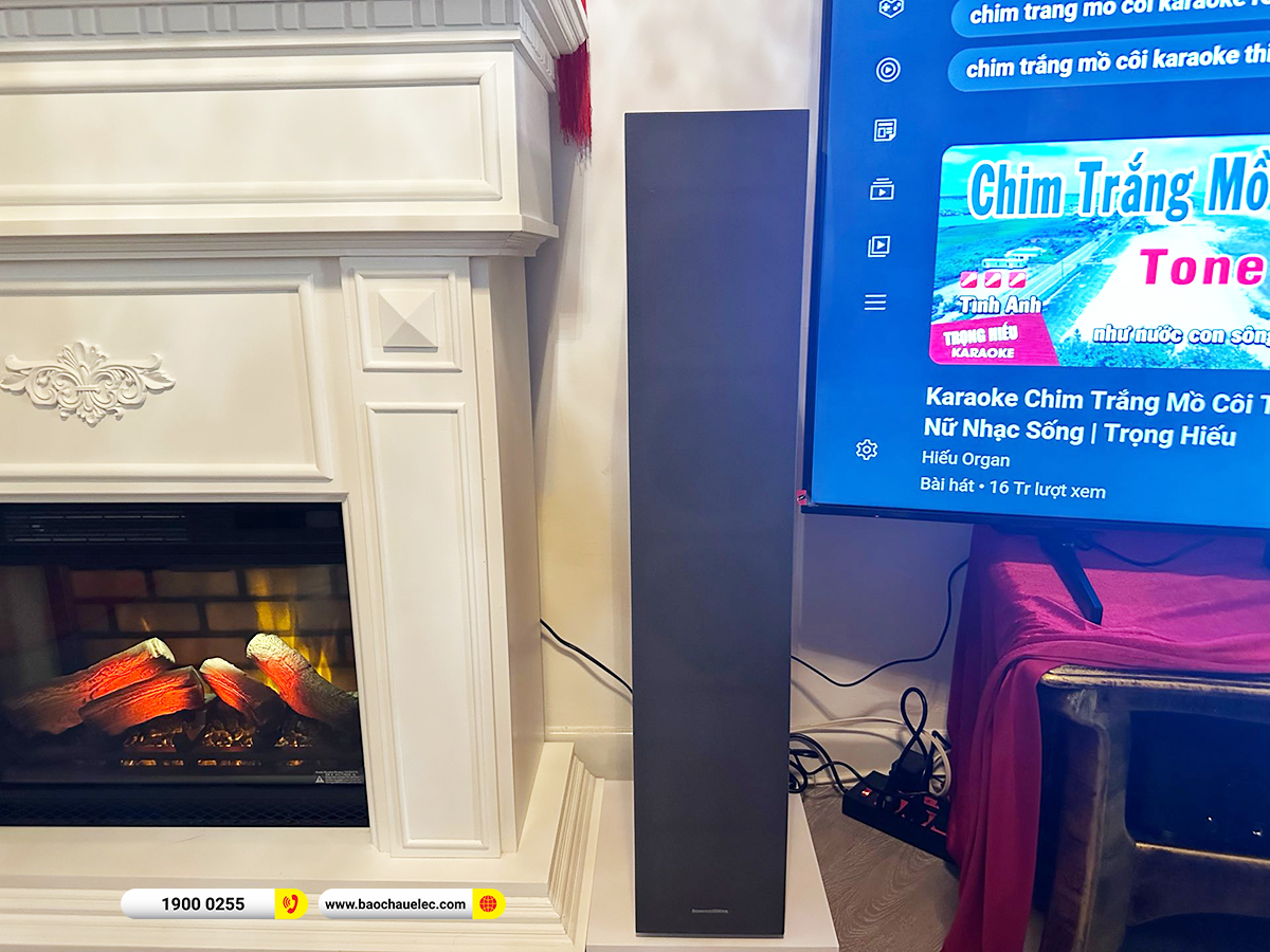 Lắp đặt d&agrave;n karaoke, nghe nhạc Yamaha, B&W hơn 110tr cho chị V&acirc;n ở TPHCM