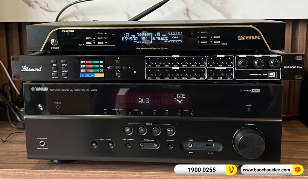 Lắp đặt d&agrave;n karaoke, nghe nhạc Yamaha hơn 27tr cho anh Dũng tại H&agrave; Nội