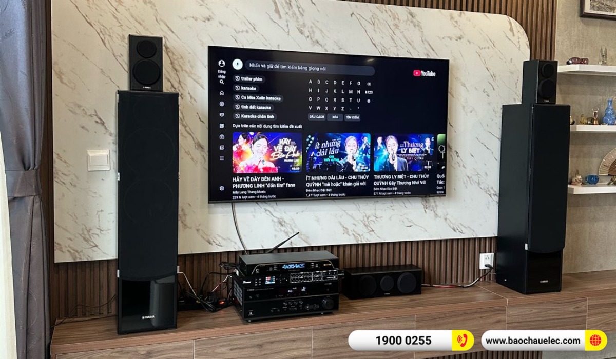 Lắp đặt d&agrave;n karaoke, nghe nhạc Yamaha hơn 27tr cho anh Dũng tại H&agrave; Nội