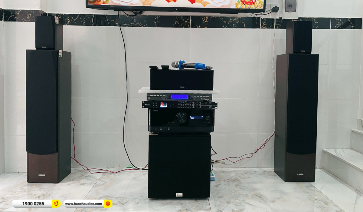 Lắp đặt d&agrave;n karaoke, nghe nhạc Yamaha gần 30tr cho anh Dương tại TP HCM