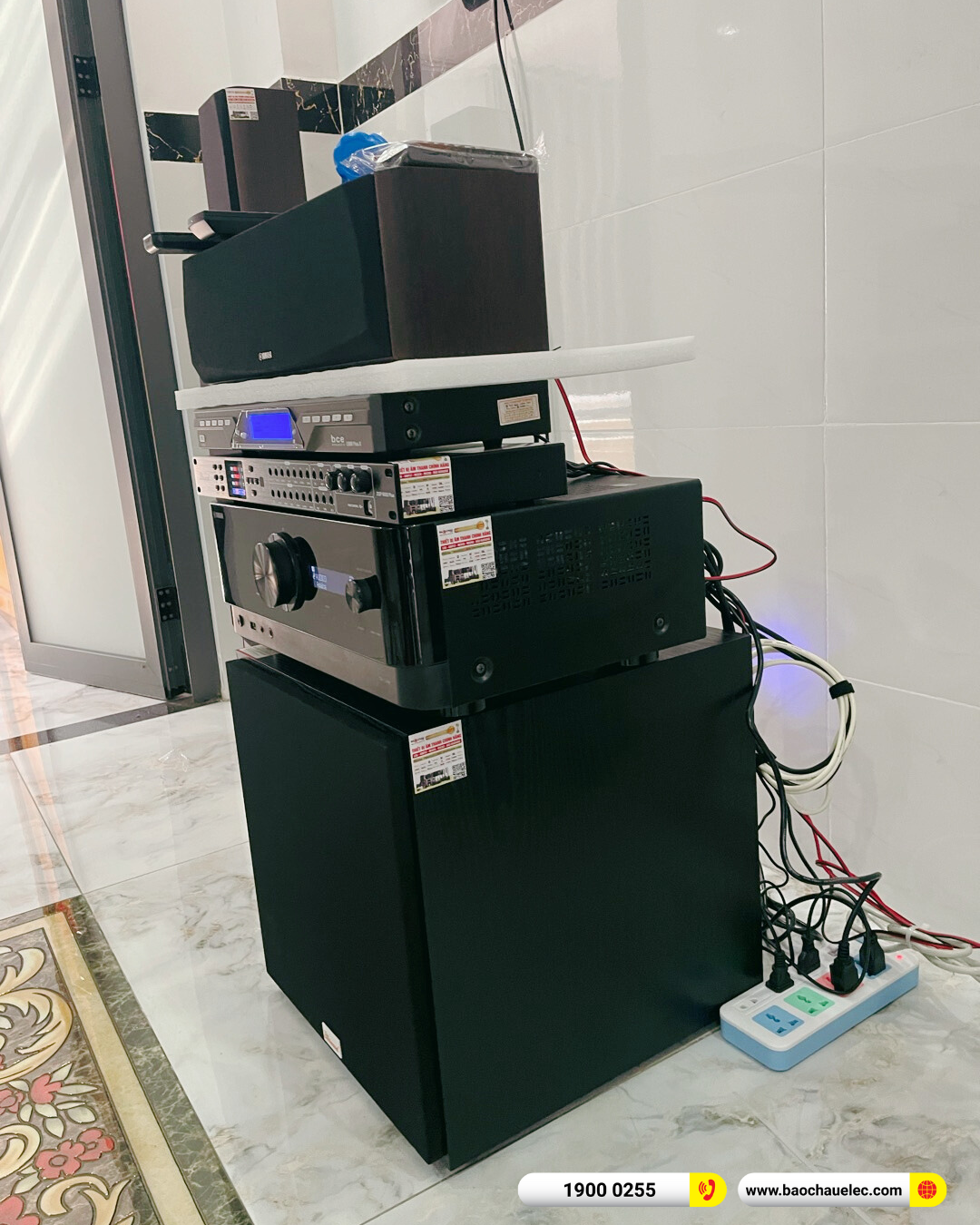 Lắp đặt d&agrave;n karaoke, nghe nhạc Yamaha gần 30tr cho anh Dương tại TP HCM