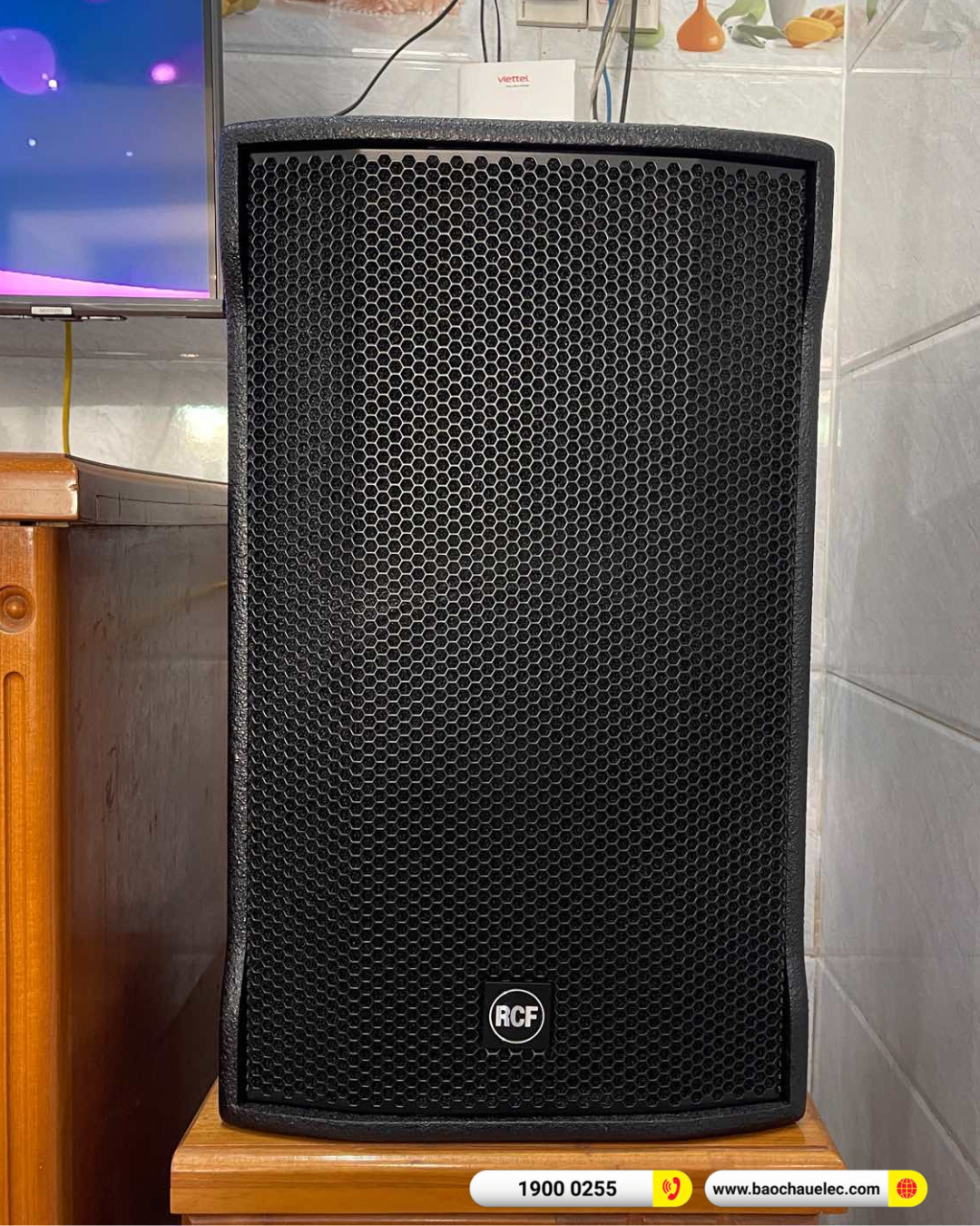 Lắp đặt d&agrave;n karaoke RCF hơn 94tr cho anh B&igrave;nh tại B&igrave;nh Dương (RCF CMAX 4112, JBL V8, JBL VX8, BCE VIP3000)
