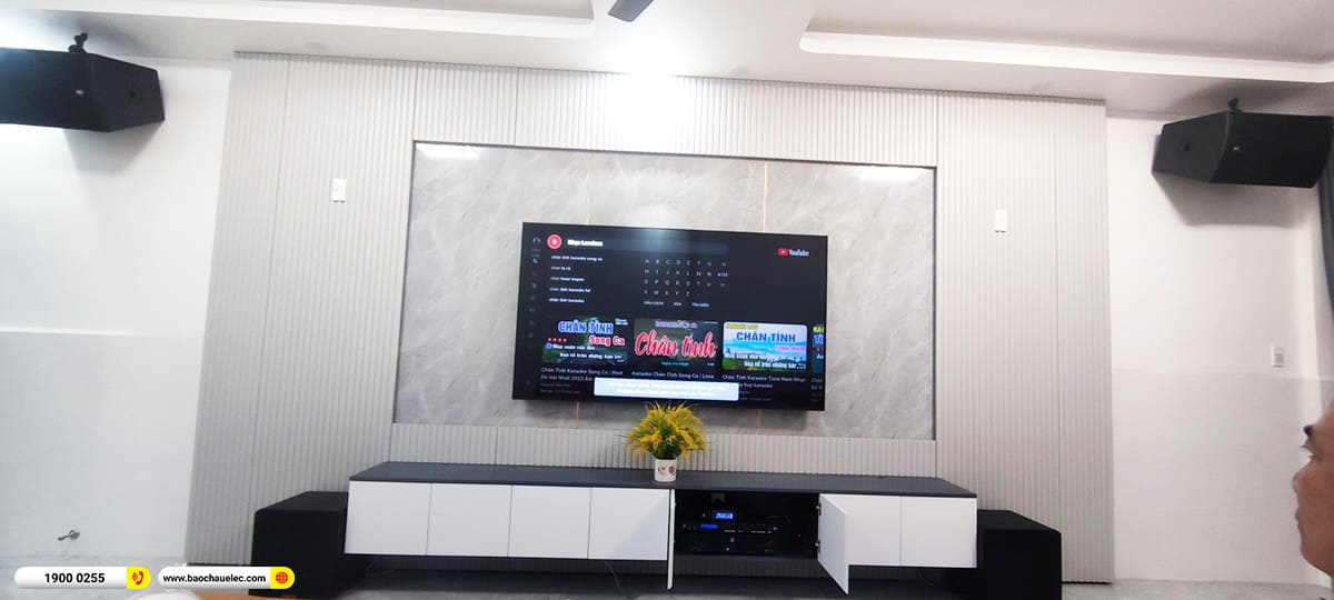 Lắp đặt d&agrave;n karaoke RCF hơn 73tr cho anh Chiến ở TPHCM