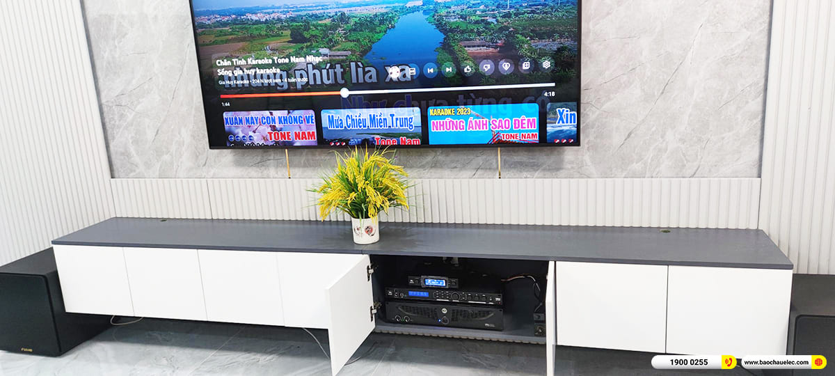Lắp đặt d&agrave;n karaoke RCF hơn 73tr cho anh Chiến ở TPHCM