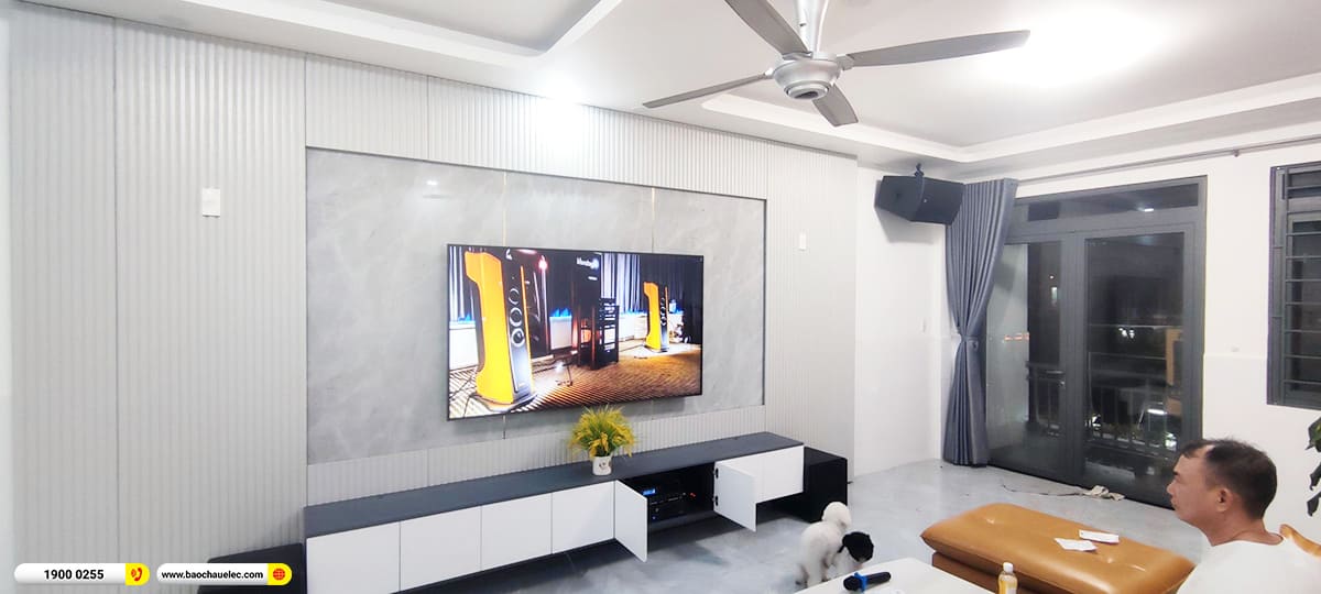 Lắp đặt d&agrave;n karaoke RCF hơn 73tr cho anh Chiến ở TPHCM