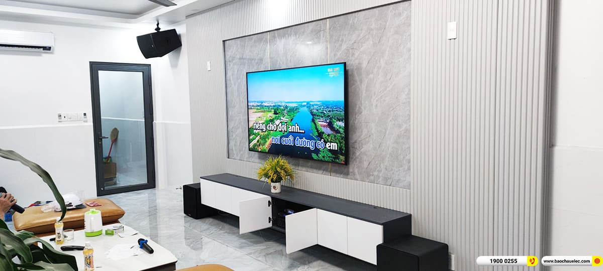 Lắp đặt d&agrave;n karaoke RCF hơn 73tr cho anh Chiến ở TPHCM