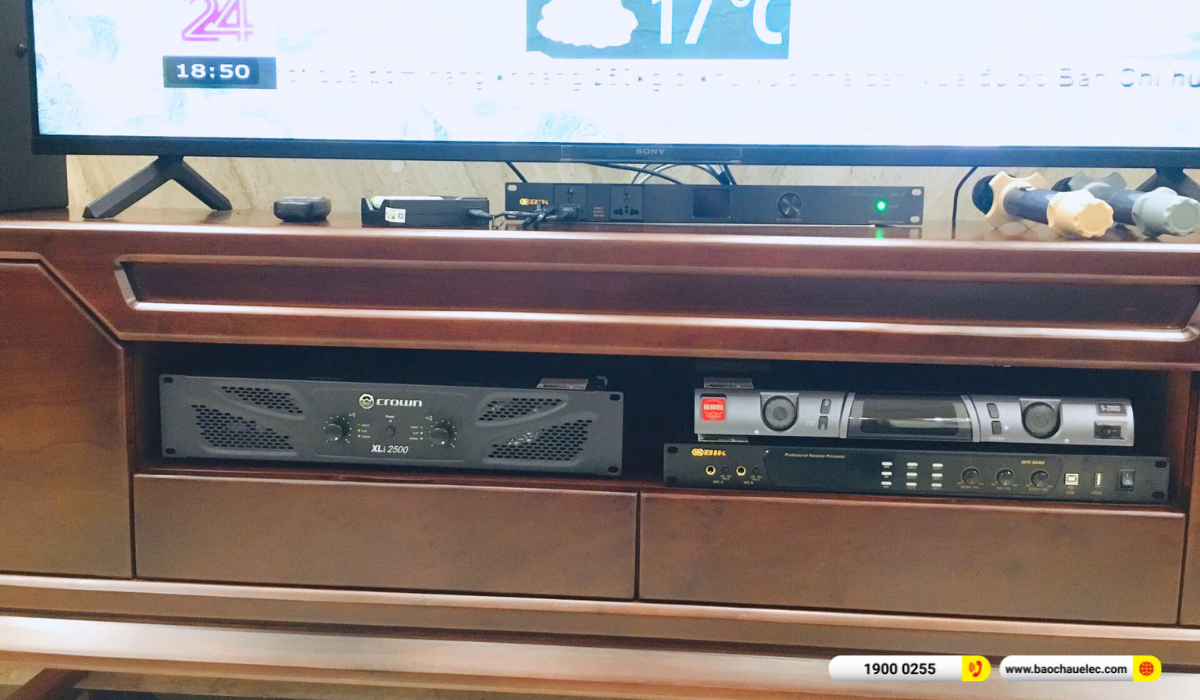Lắp đặt d&agrave;n karaoke RCF gần 65tr cho anh Chức tại Bắc Ninh