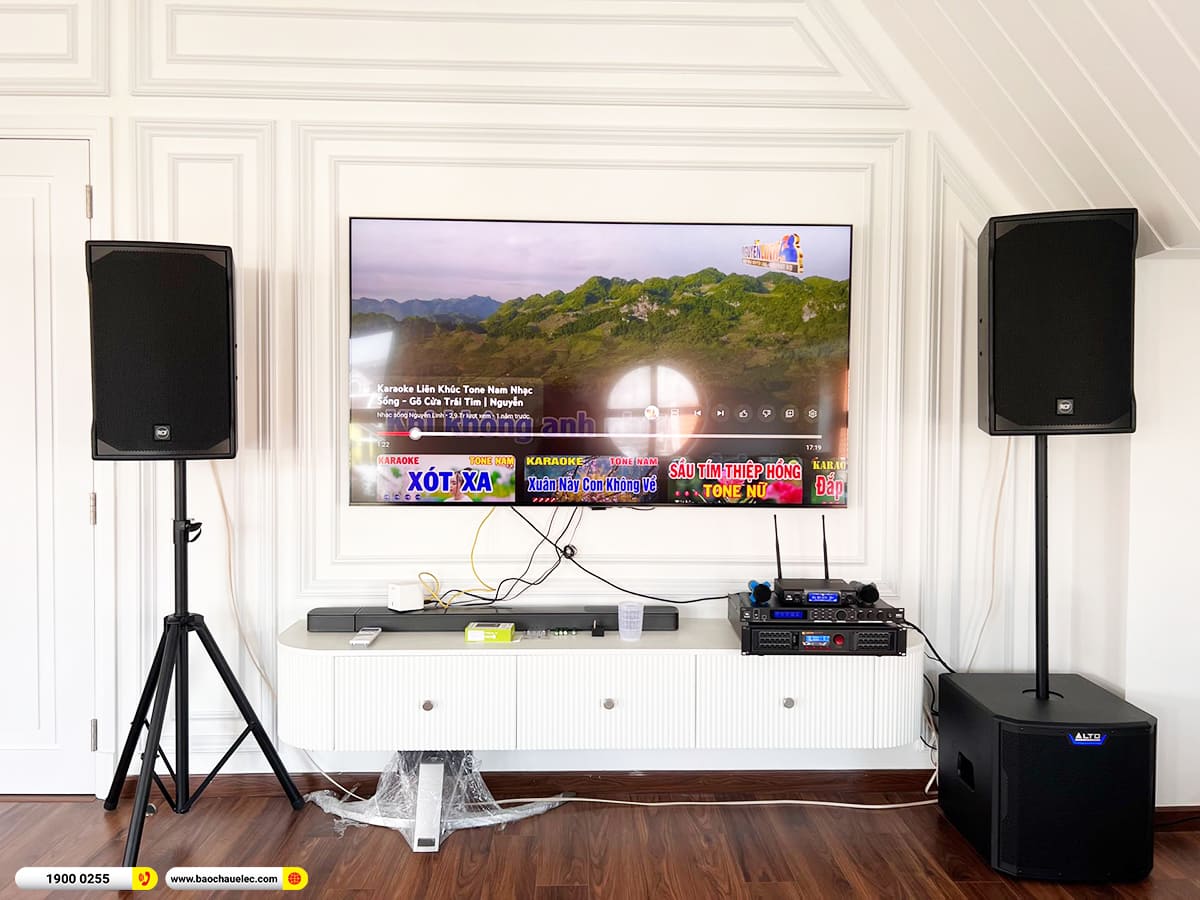Lắp đặt dàn karaoke RCF gần 73tr cho anh Cường ở Bình Dương
