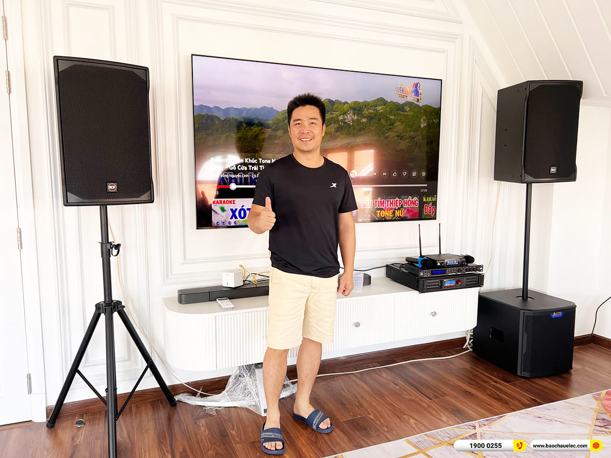 Lắp đặt d&agrave;n karaoke RCF gần 73tr cho anh Cường ở B&igrave;nh Dương