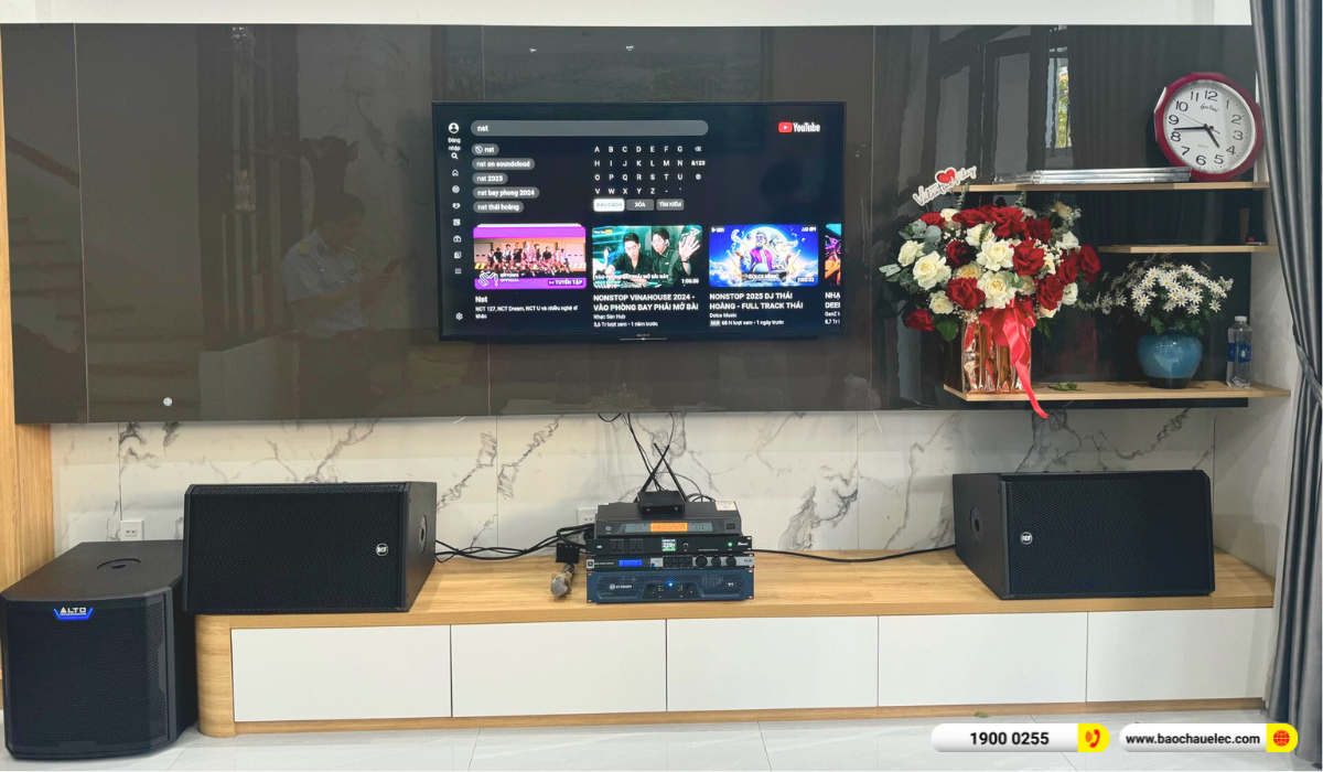 Lắp đặt d&agrave;n karaoke RCF gần 79tr cho anh Đồng tại Đ&agrave; Nẵng