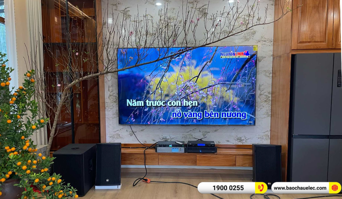 Lắp đặt d&agrave;n karaoke RCF hơn 147tr cho anh Dũng tại Bắc Giang